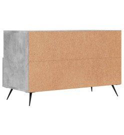 Meuble TV Gris béton 80x36x50 cm Bois d'ingénierie