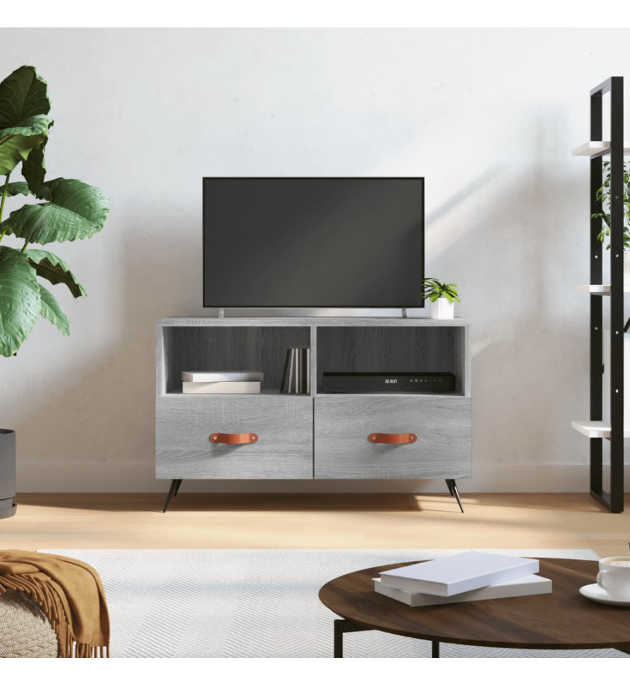 Meuble TV Sonoma gris 80x36x50 cm Bois d'ingénierie