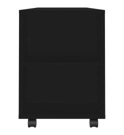 Meuble TV noir 102x34,5x43 cm bois d'ingénierie