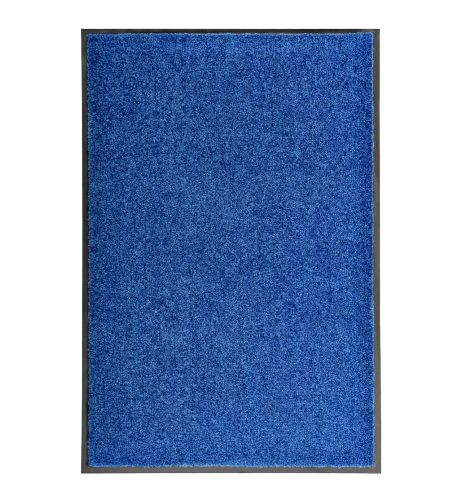 Paillasson lavable Bleu 60x90 cm