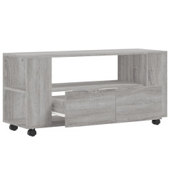 Meuble TV sonoma gris 102x34,5x43 cm bois d'ingénierie