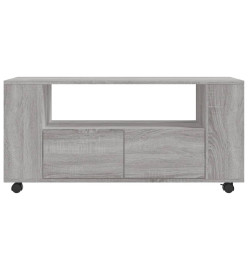 Meuble TV sonoma gris 102x34,5x43 cm bois d'ingénierie