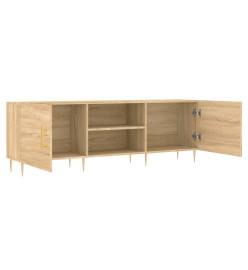 Meuble TV chêne sonoma 150x30x50 cm bois d'ingénierie