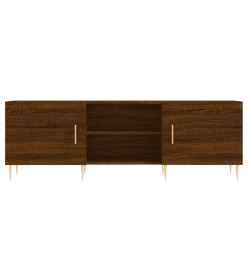 Meuble TV chêne marron 150x30x50 cm bois d'ingénierie