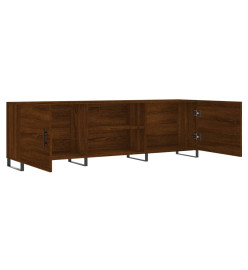 Meuble TV chêne marron 150x30x50 cm bois d'ingénierie