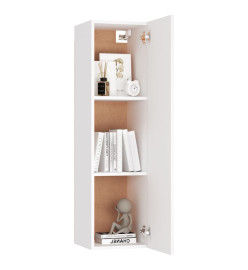 Ensemble de meubles TV 6 pcs Blanc Aggloméré