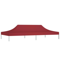 Toit de tente de réception 6x3 m Bordeaux 270 g/m²