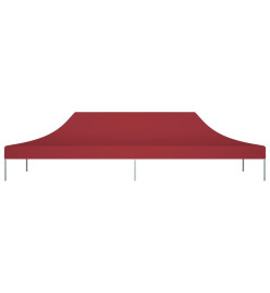 Toit de tente de réception 6x3 m Bordeaux 270 g/m²