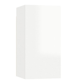 Ensemble de meubles TV 7 pcs Blanc brillant Bois d'ingénierie