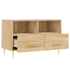 Meuble TV Chêne sonoma 80x36x50 cm Bois d'ingénierie