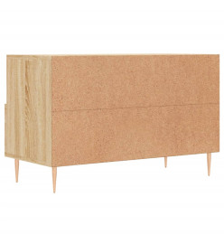 Meuble TV Chêne sonoma 80x36x50 cm Bois d'ingénierie