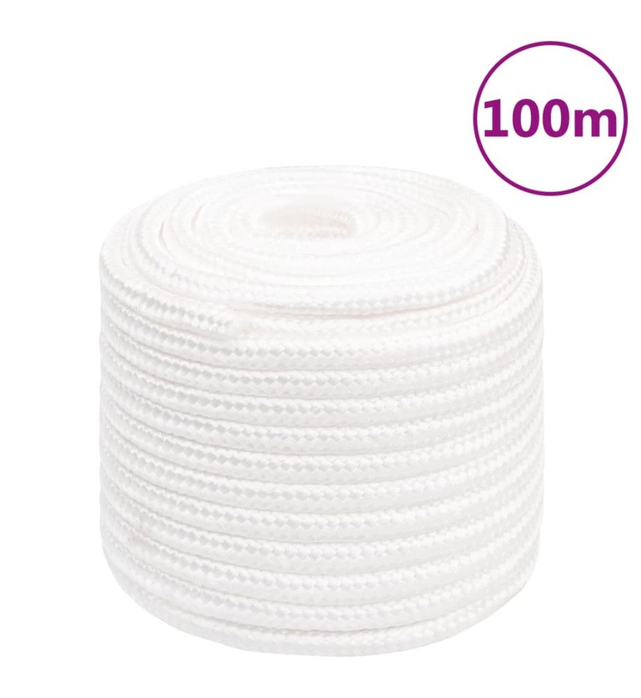 Corde de bateau Blanc complet 18 mm 100 m Polypropylène