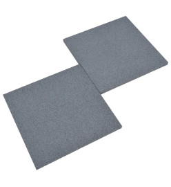 Carreaux de protection antichoc 12pcs Caoutchouc 50x50x3cm Gris