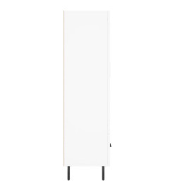 Buffet haut blanc 69,5x31x115 cm bois d'ingénierie