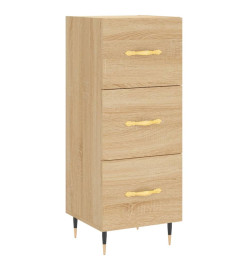 Buffet haut Chêne sonoma 34,5x34x180 cm Bois d'ingénierie