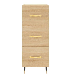 Buffet haut Chêne sonoma 34,5x34x180 cm Bois d'ingénierie