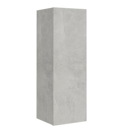 Ensemble de meubles TV 8 pcs Gris béton Bois d'ingénierie