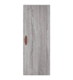 Buffet haut Sonoma gris 34,5x34x180 cm Bois d'ingénierie