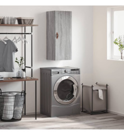 Armoire murale sonoma gris 34,5x34x90 cm