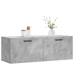 Armoire murale gris béton 100x36,5x35 cm bois d'ingénierie