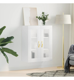 Armoire murale blanc 69,5x34x90 cm