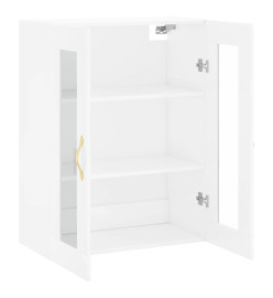 Armoire murale blanc brillant 69,5x34x90 cm