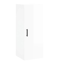 Armoire murale blanc brillant 34,5x34x90 cm