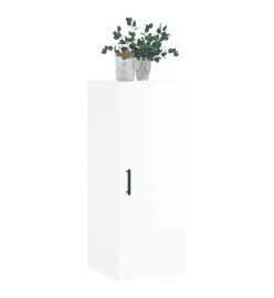Armoire murale blanc brillant 34,5x34x90 cm