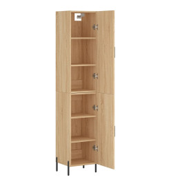 Buffet haut Chêne sonoma 34,5x34x180 cm Bois d'ingénierie