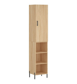 Buffet haut Chêne sonoma 34,5x34x180 cm Bois d'ingénierie