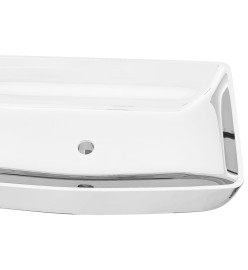 Lavabo 71 x 38 x 13,5 cm Céramique Argenté