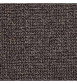 Tapis d'escalier 10 pcs 56x17x3 cm Marron café