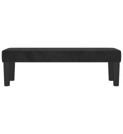 Banc Noir 100x30x30 cm Velours