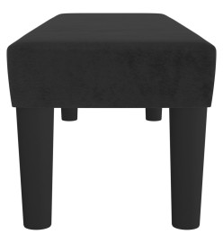 Banc Noir 100x30x30 cm Velours