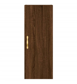 Armoire murale chêne marron 34,5x34x90 cm