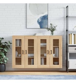 Armoires murales 2 pcs chêne sonoma bois d'ingénierie
