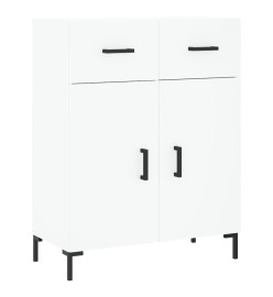 Buffet haut Blanc 69,5x34x180 cm Bois d'ingénierie