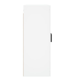 Armoires murales 2 pcs blanc bois d'ingénierie