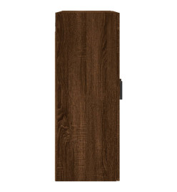 Armoire murale chêne marron 69,5x34x90 cm