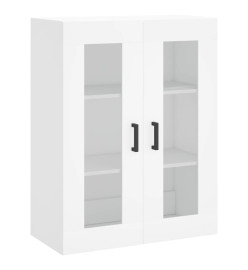 Buffet haut Blanc 69,5x34x180 cm Bois d'ingénierie