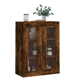 Armoire murale chêne fumé 69,5x34x90 cm