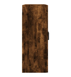 Armoires murales 2 pcs chêne fumé bois d'ingénierie