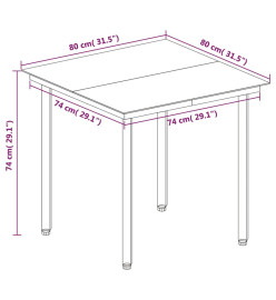 Mobilier à dîner de jardin coussins 5 pcs Résine tressée Verre