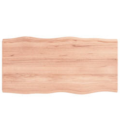 Dessus de table bois chêne massif traité bordure assortie