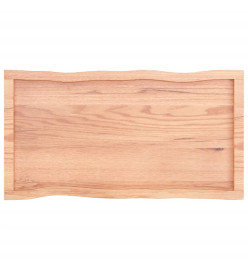 Dessus de table bois chêne massif traité bordure assortie