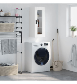 Armoire murale blanc brillant 34,5x34x90 cm