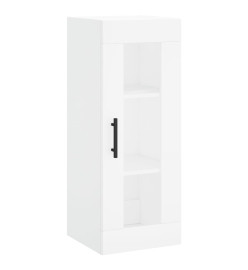 Buffet haut Blanc 34,5x34x180 cm Bois d'ingénierie