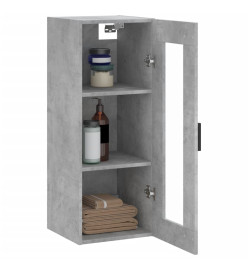 Armoire murale gris béton 34,5x34x90 cm