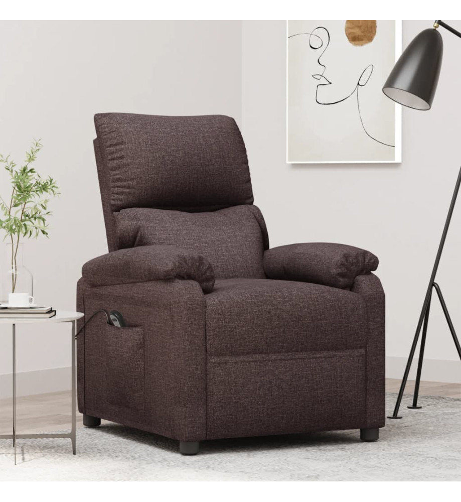 Fauteuil Marron foncé Tissu