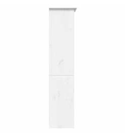 Bibliothèque BODO blanc 80x38x180 cm bois pin massif 5 niveaux